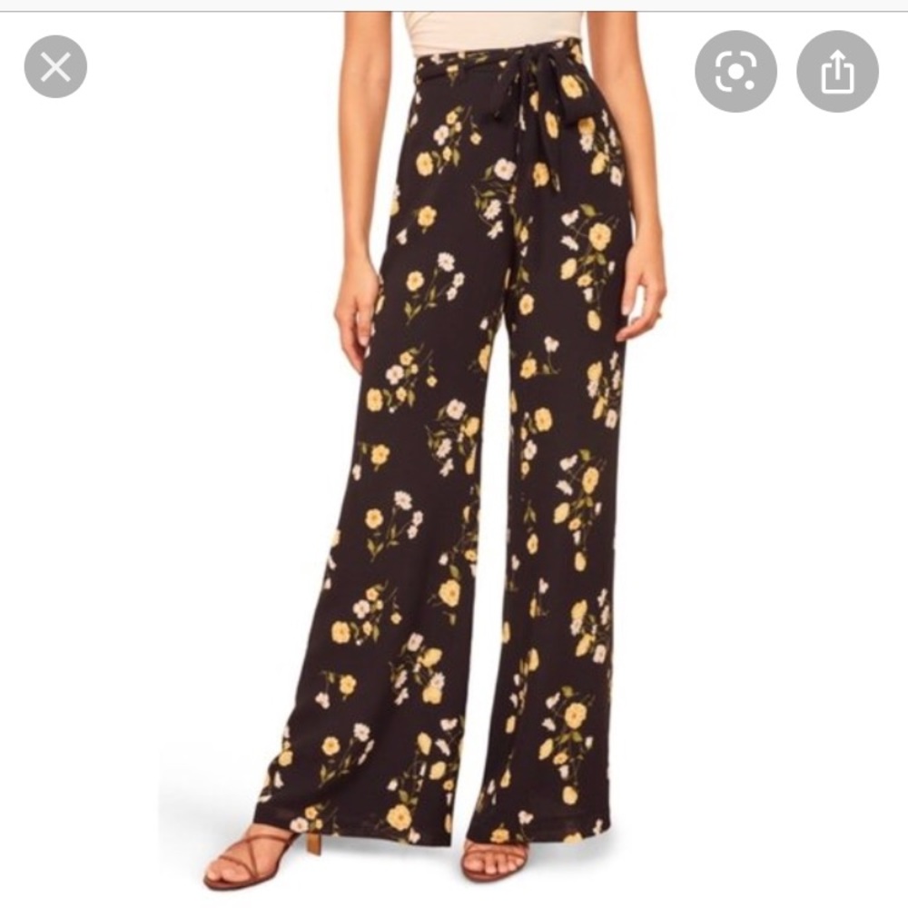 Reformation floral pants